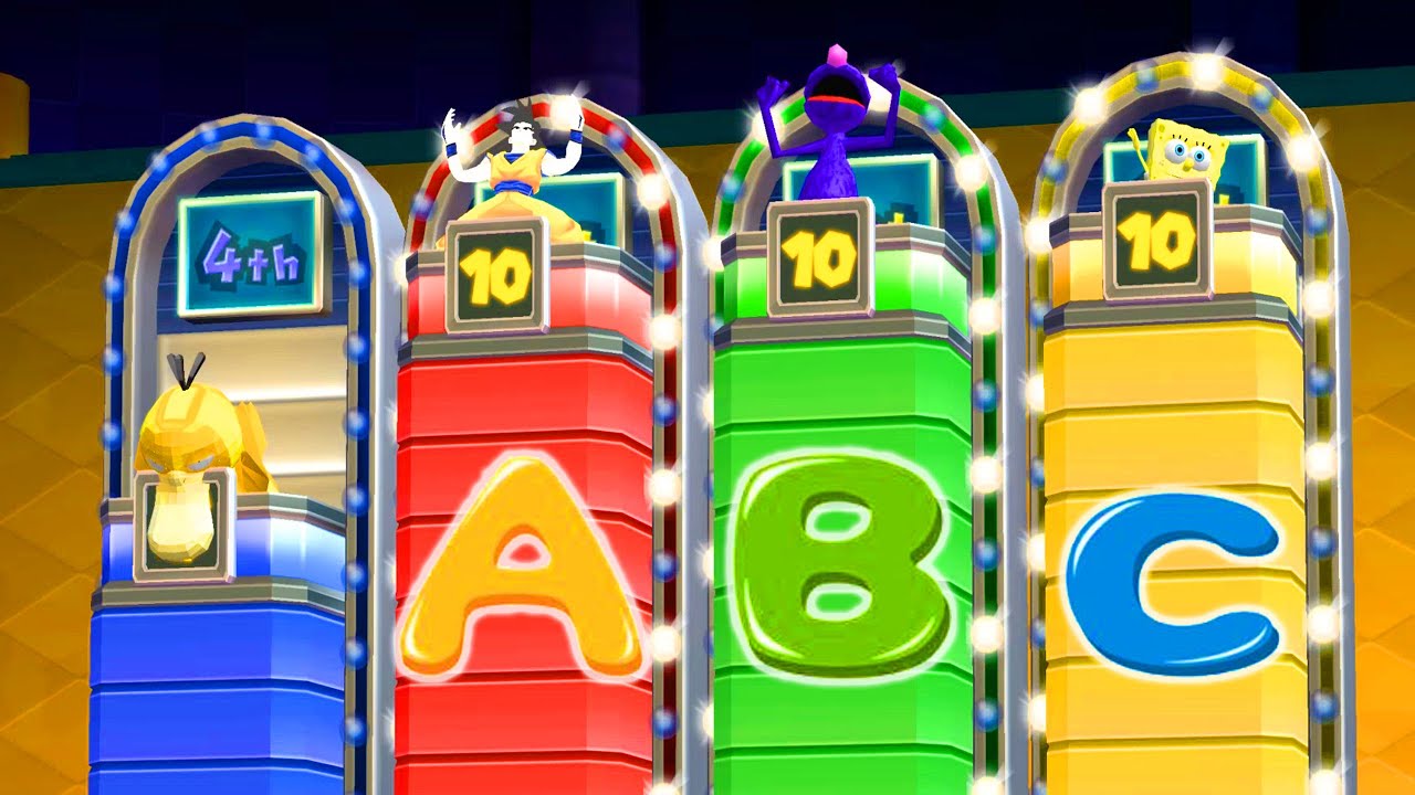 Mario Party 9 Garden Battle - All Lovely Characters Kemit vs Psyduck vs ...(Master CPU)#MarioGame