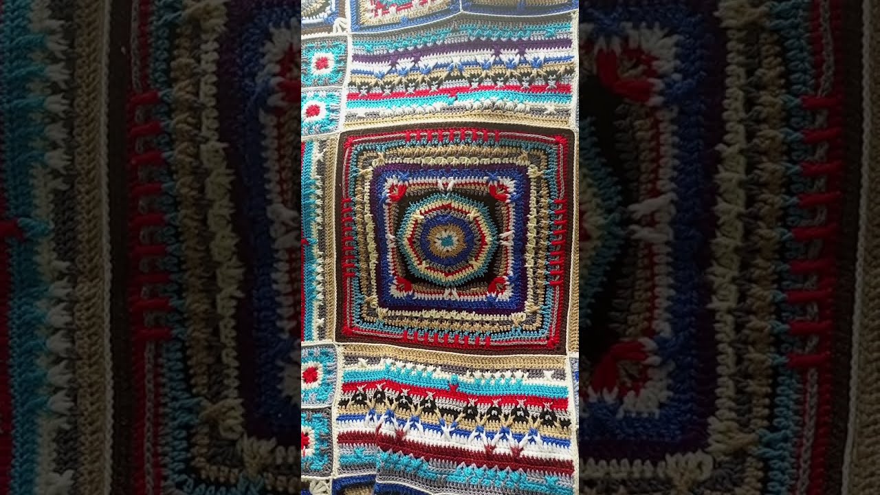 كروشيه _فن_ابداع #اجمل بطانيه#ROSS BLANKET CAL by كاثرين بلاي #الترجمه @Toma Crochet#