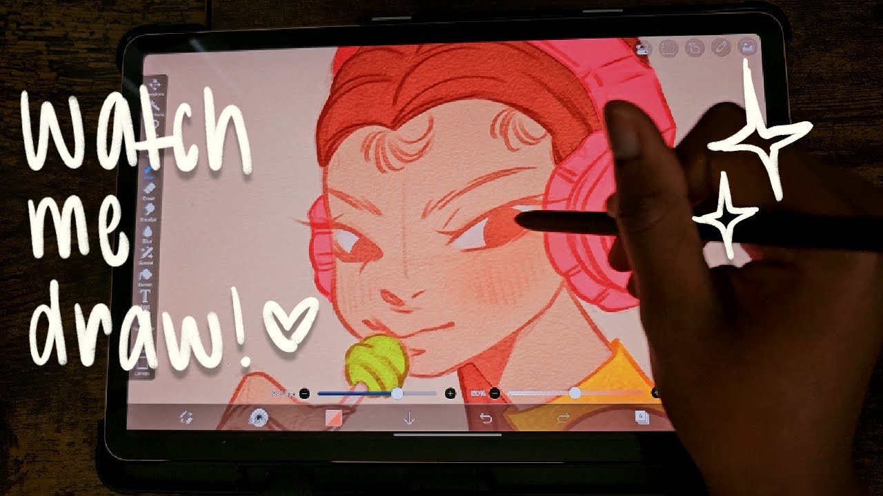 My Wacom got a deep scratch T-T | Draw with me | Ibis Paint on Samsung Tab S8