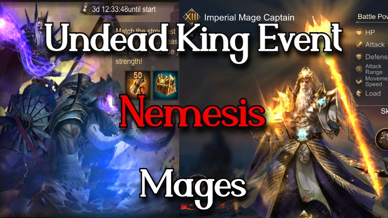 Increase Damage in War and Order Undead King Event: Mage Nemesis