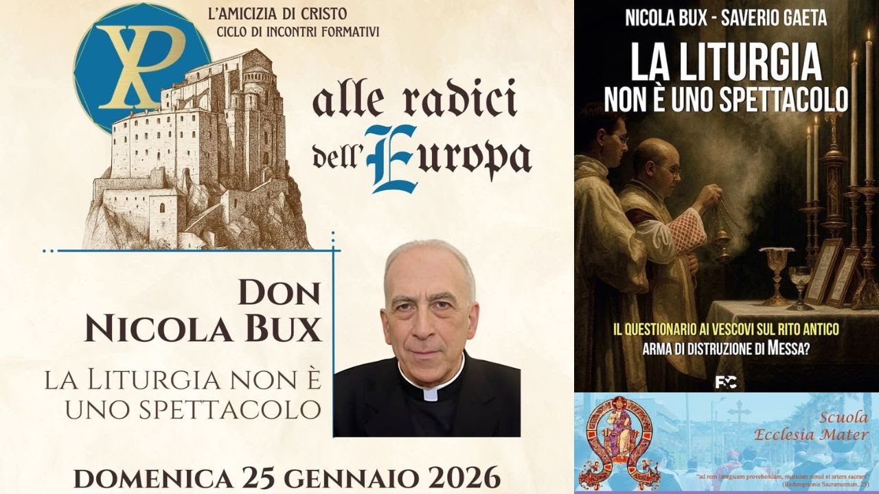 Don Nicola Bux: La Liturgia non è uno spettacolo. Moderatore Don Salvatore Vitiello