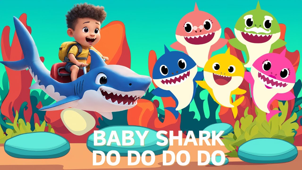 Colorful Baby Shark Dance for Kids 🎵 | Learn Colors in the Ocean 🌊