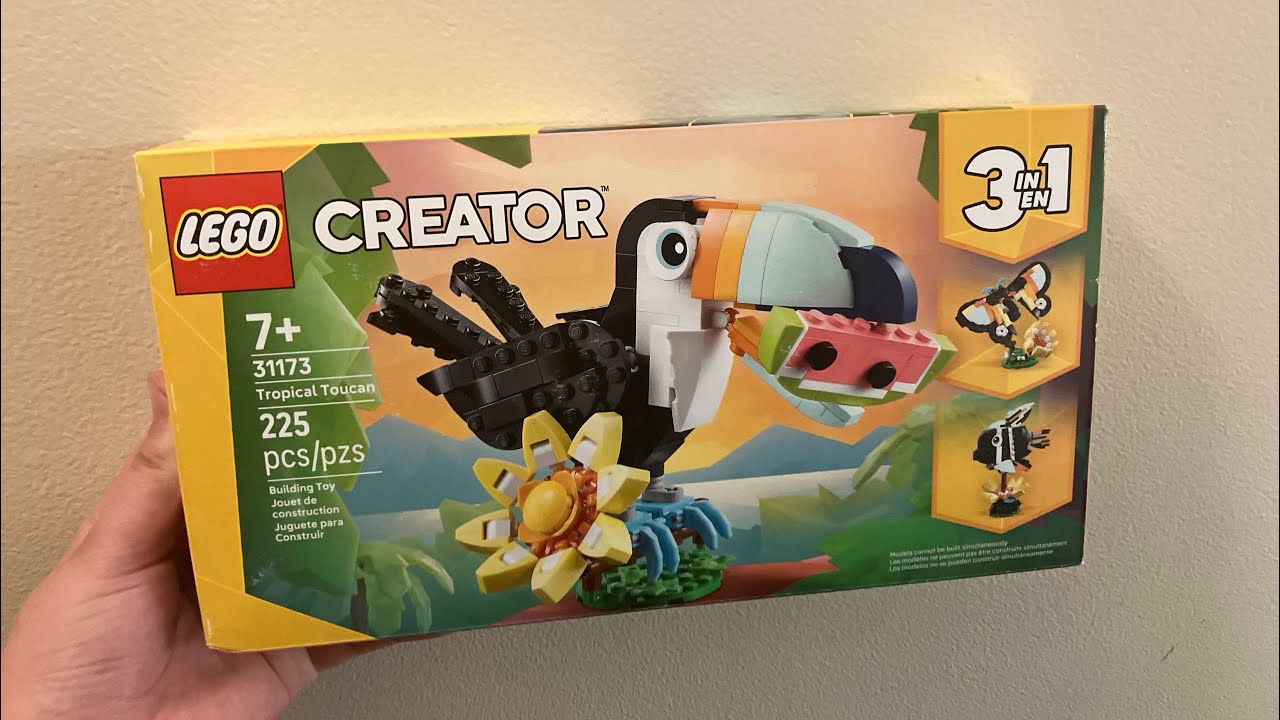 Building and reviewing the Lego ￼ tropical toucan set #lego 