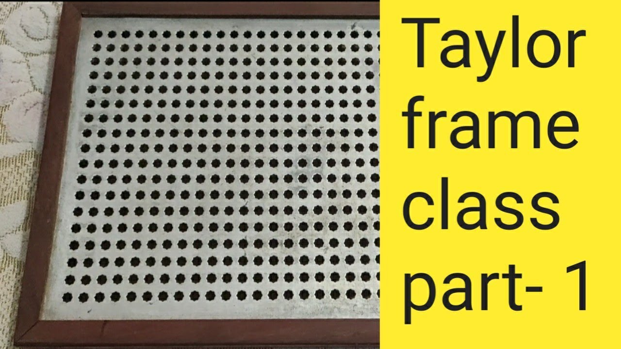 Taylor frame part -1 #Specialeducation (taylor frame for blind student)