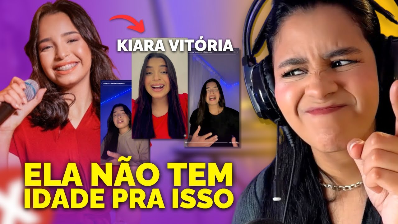 PROF DE CANTO REAGINDO A KIARA VITÓRIA