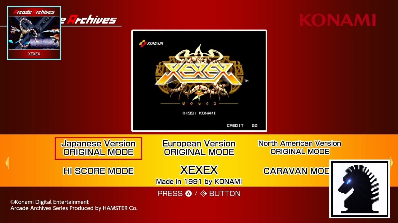 NS Arcade Archives: Xexex (US Orius)