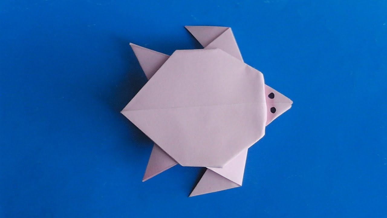 Оригами морская черепаха // Origami sea turtle