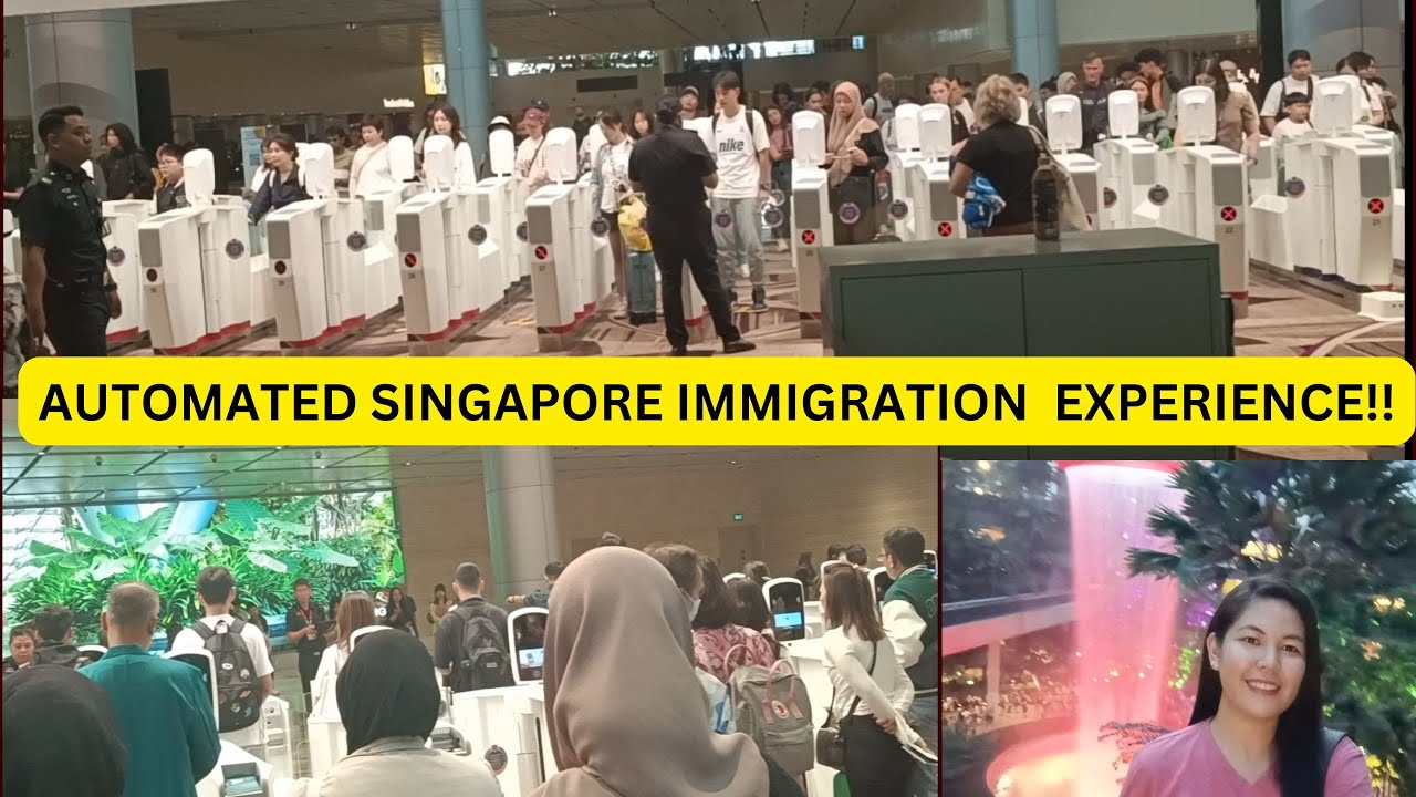 SINGAPORE'S AUTOMATED IMMIGRATION EXPERIENCE. Arriving in Singapore's JEWEL CHANGI AIRPORT.