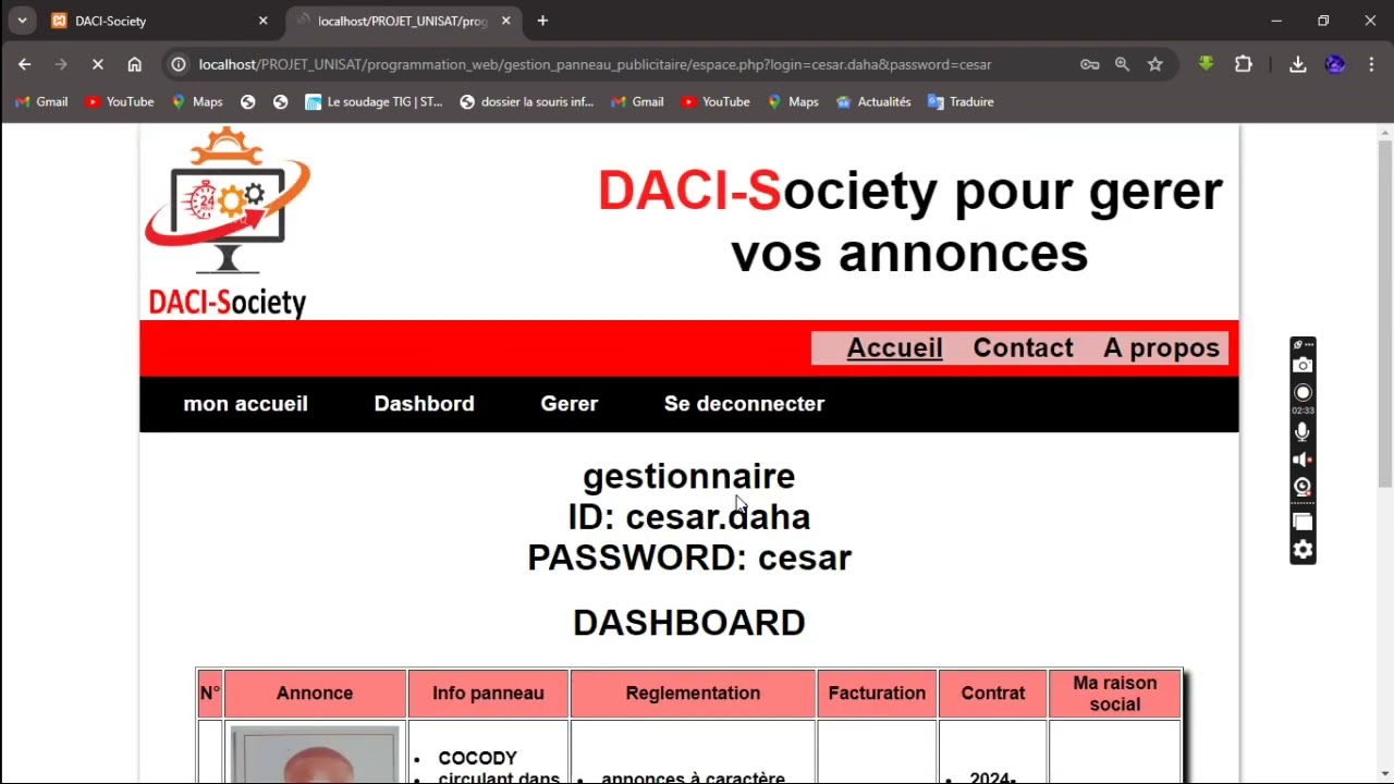 DEVOIR DE MAISON