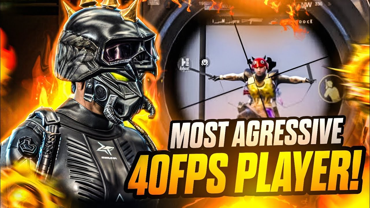 AGGRESSIVE GAMEPLAY IN 40FPS 🔥 | FASTEST 40FPS PLAYER | BGMI - PUBG |