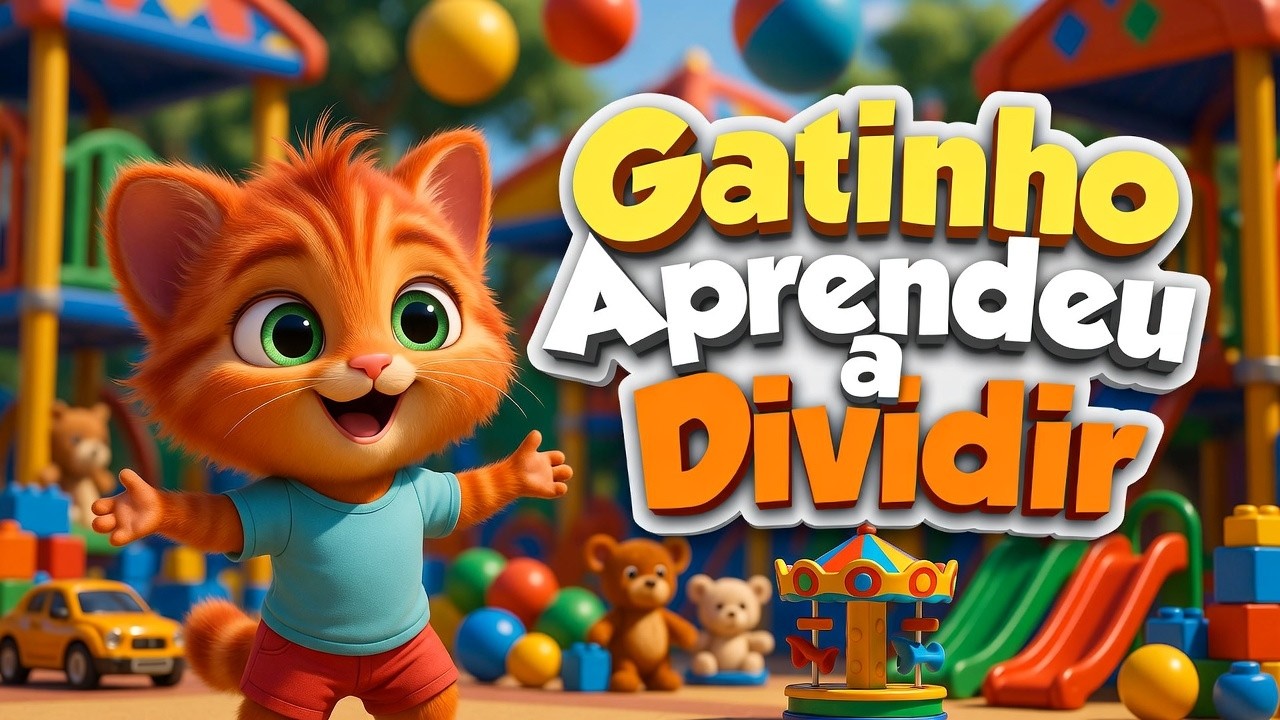 Gatinho que Aprendeu a Dividir Brinquedos | Música Infantil Educativa