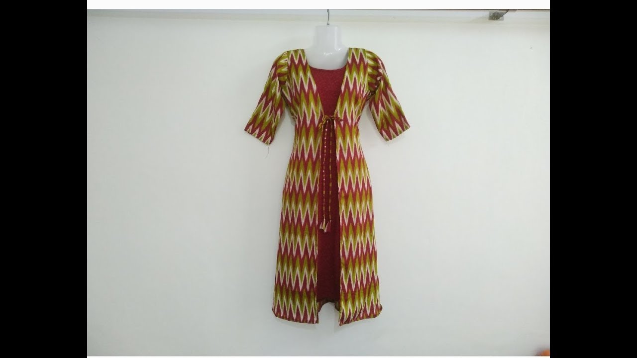 Easy method of Jacket kurti cutting and stitching in kannada