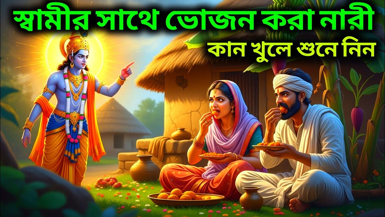 স্বামীর সাথে ভোজন করা নারী, কান খুলে শুনুন | Vastu Tips Bangla | bhakti story | devotional story 