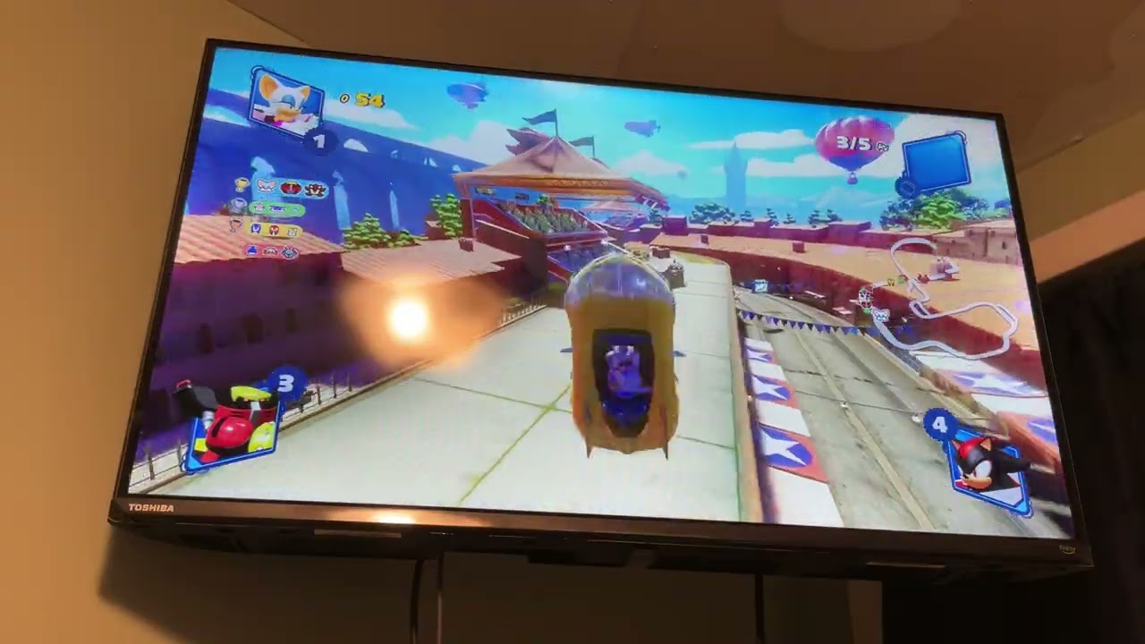 Team sonic racing market street Rouge and team dark gameplay first video of 2026
