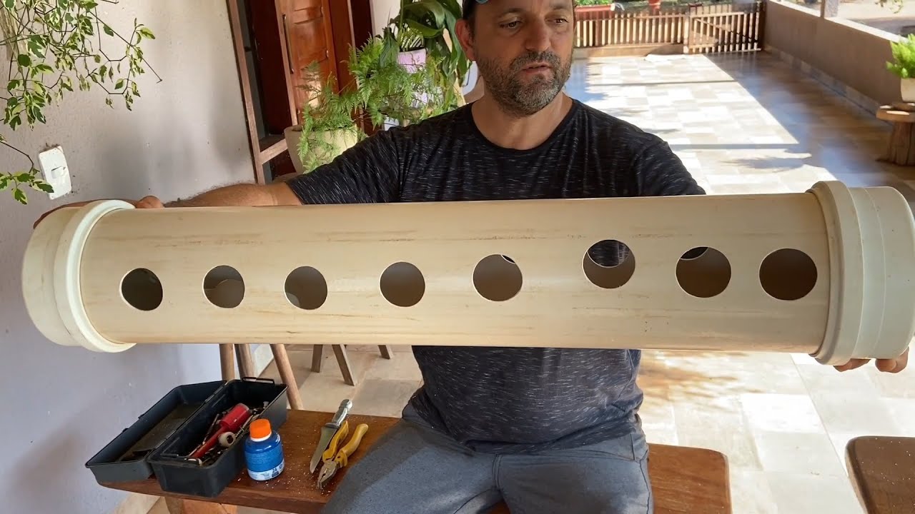 BEBEDOURO AUTOMÁTICO PARA PINTINHOS E GALINHAS FEITO COM PVC! NOVA INVENÇÃO MINHA! EDMILSON ADORNO
