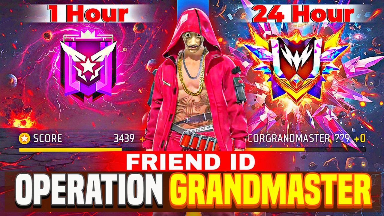 24 Hours in Friend ID Solo Grandmaster 😍 EP-1 - Gaming with idea