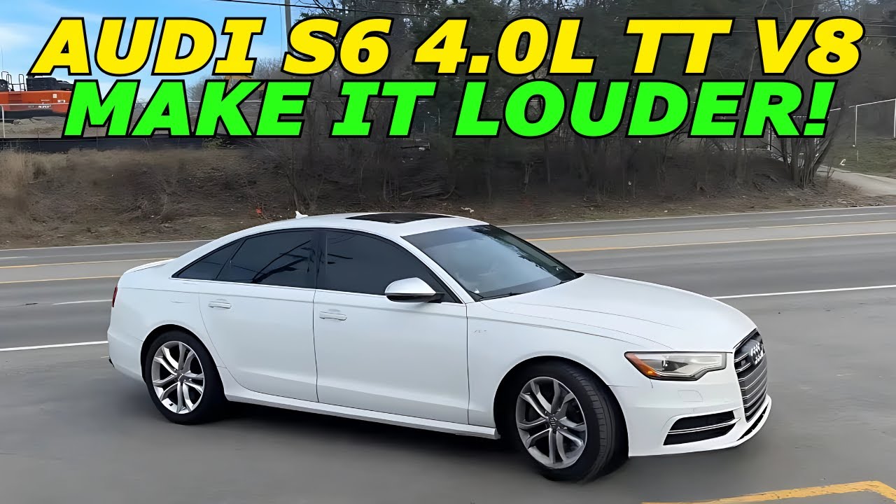 2013 Audi S6 4.0L Twin Turbo V8 Exhaust Sound w/ Muffler Delete!