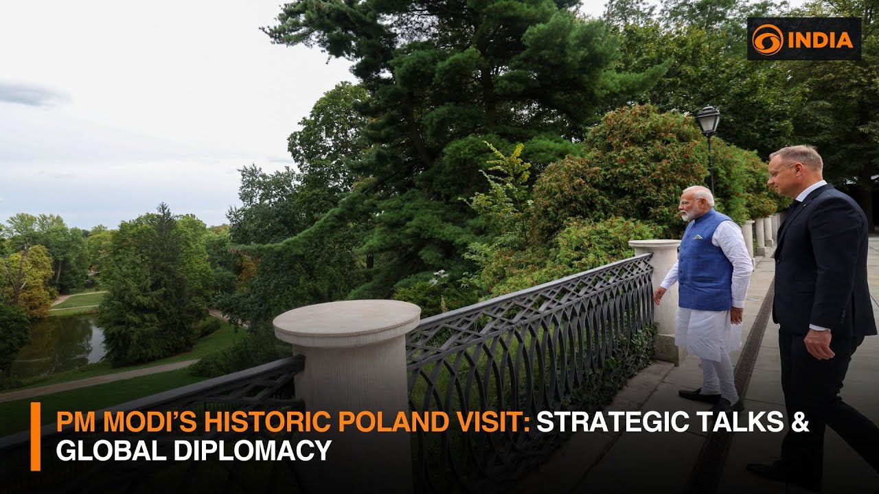 PM Modi&rsquo;s Historic Poland Visit: Strategic Talks & Global Diplomacy | DD India News Hour