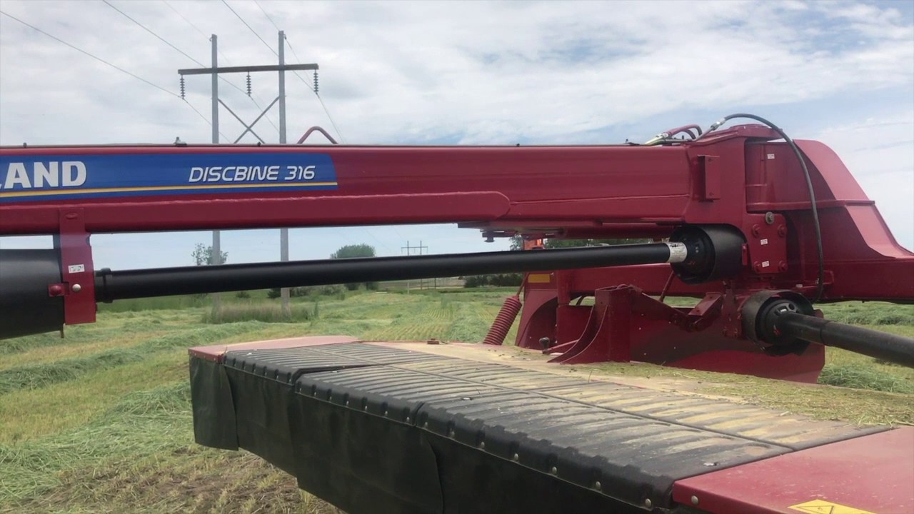 First day with the new new holland 316 disc mower