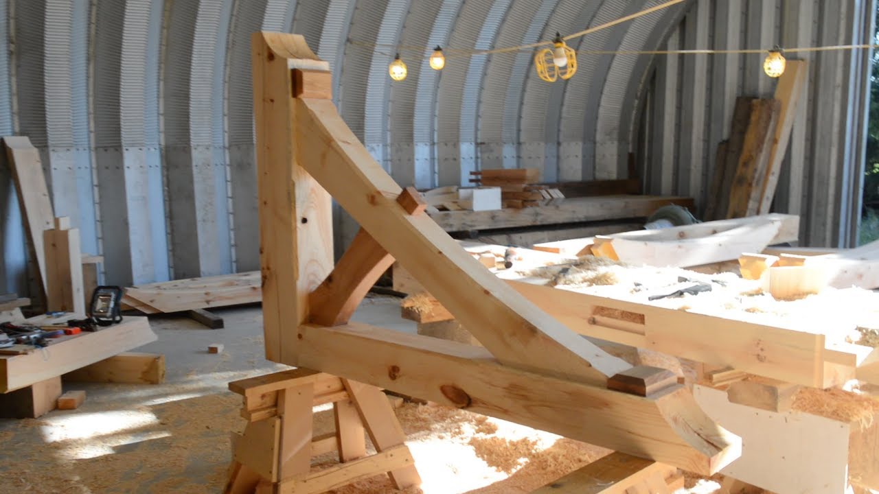 A Timberframed Woodworking Shop: Gable Brackets