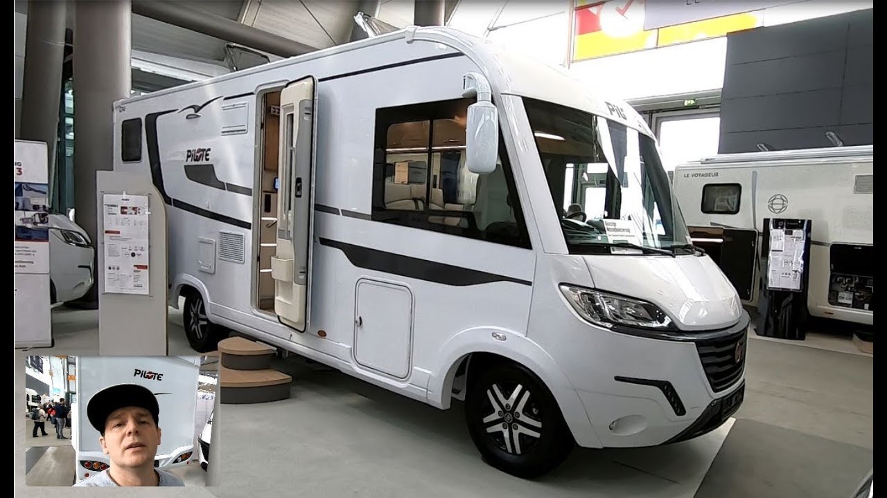 Pilote G 740 GJ Essentiel Motorhome Fiat Ducato RV Camper Van walkaround and interior V1647