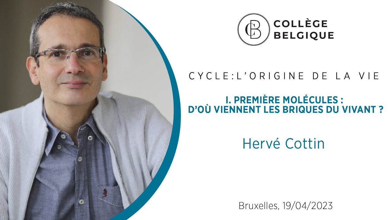 L’origine de la vie : première molécules, d’où viennent les briques du vivant ? par H. Cottin (1/4)