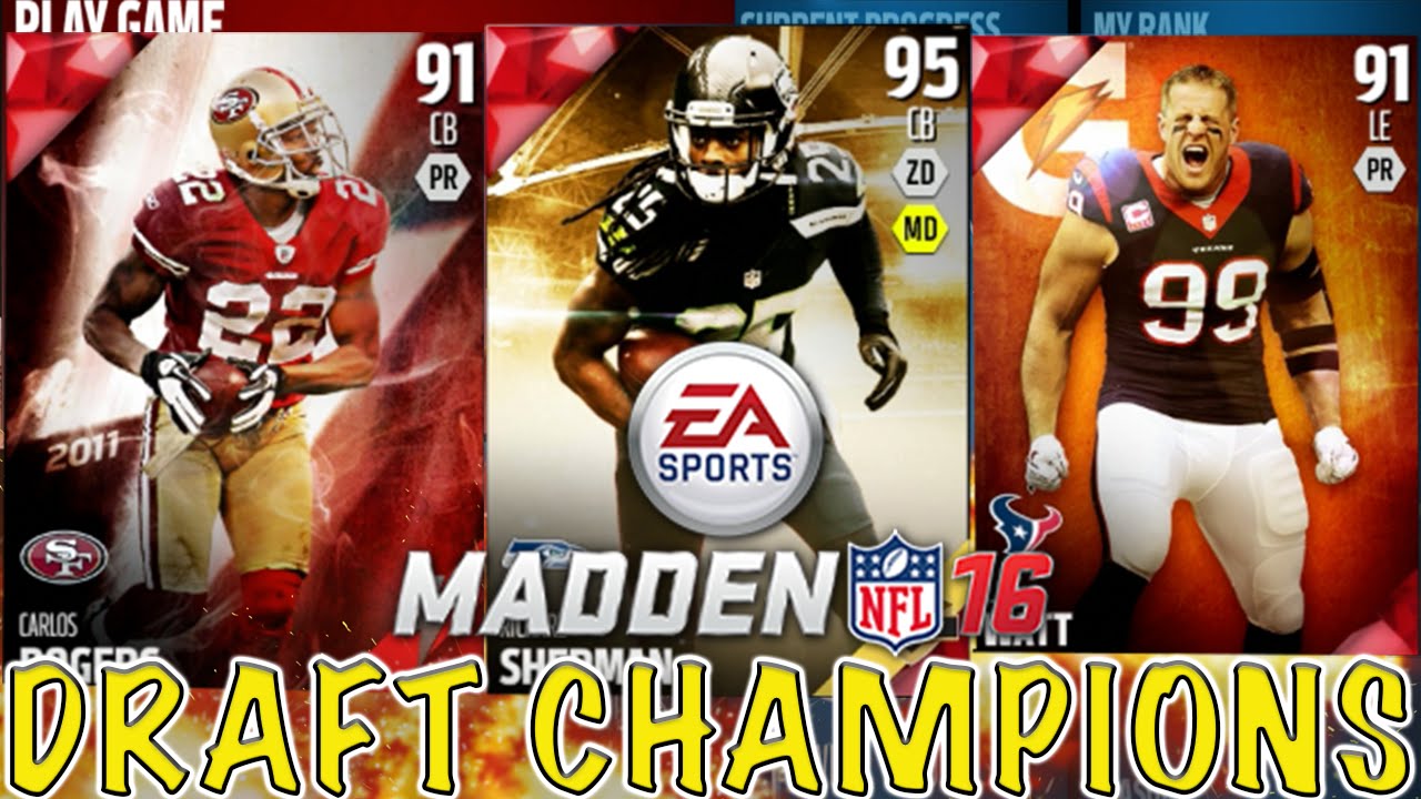 LUCKIEST DRAFT CHAMPIONS DRAFT!!! - Madden 16 Ultimate Team