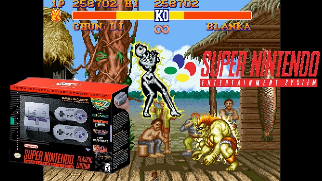 SNES Classic Overview and Street Fighter 2 Playthrough!!