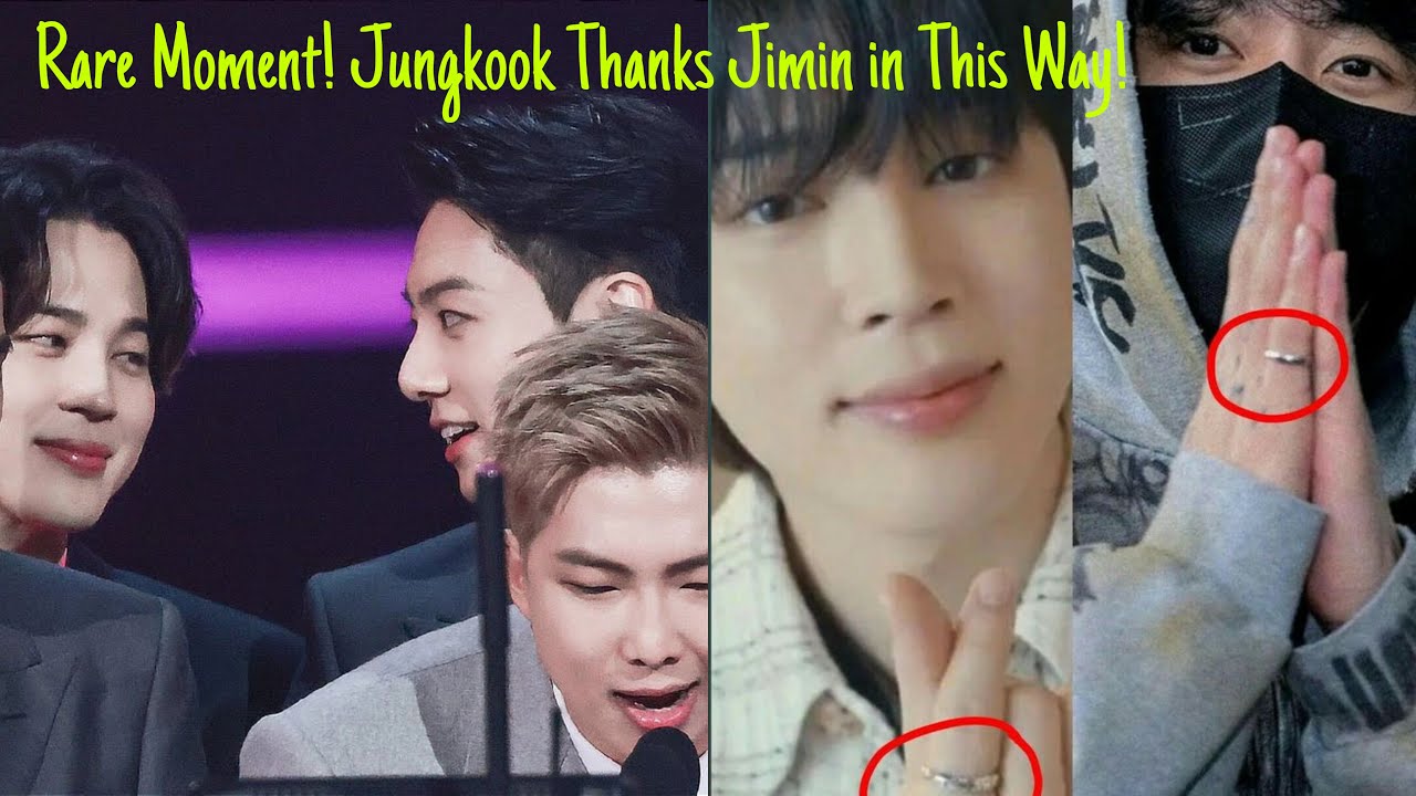 Rare Moment! Jungkook Thanks Jimin in This Way!