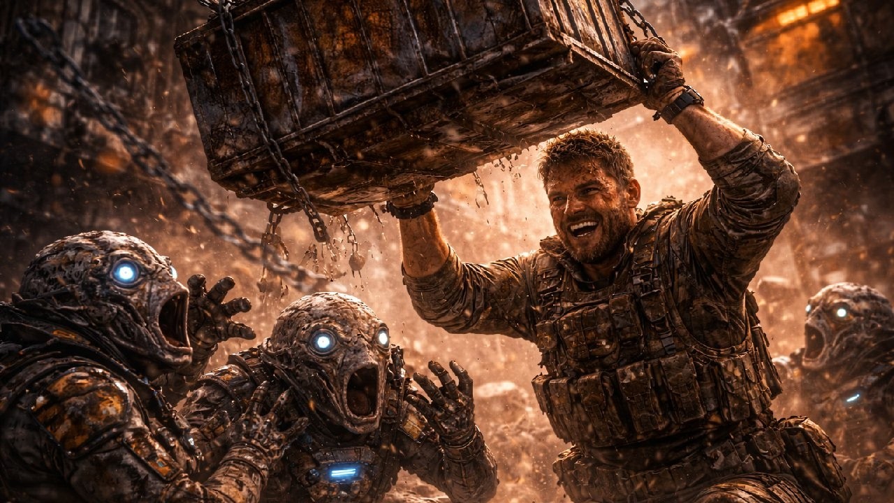 They Studied Human Weapons — The Human Used the Environment | Sci-Fi Verse Action