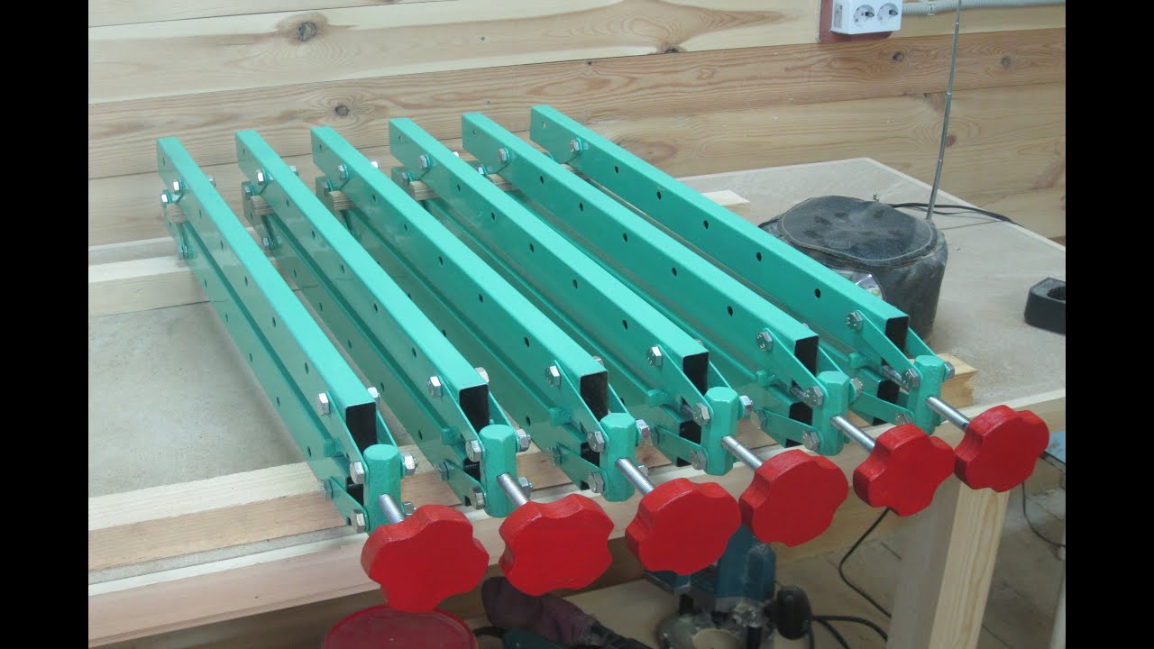 Самодельные ваймы.Homemade frame clamping machine.