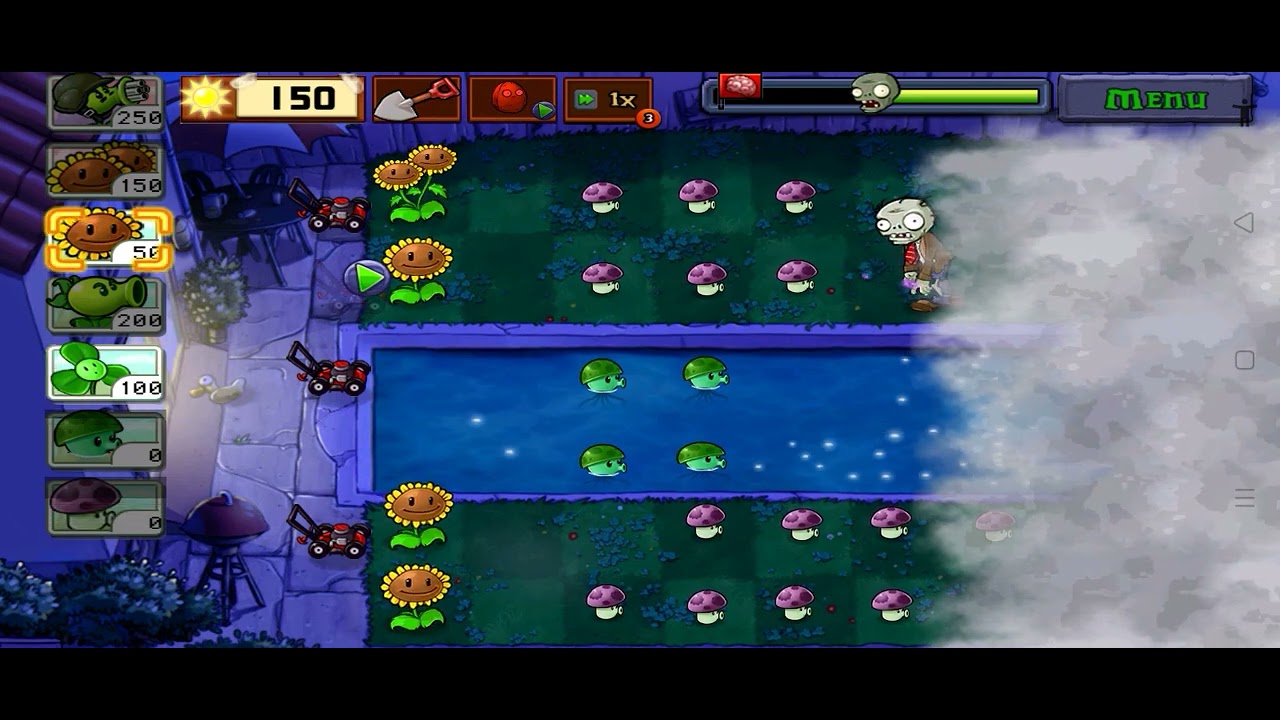 The zombies eat my brain's 😳🤯.!!!!!!#ihavethisthingwithplants #pvz #fogmood #gamingcontent 