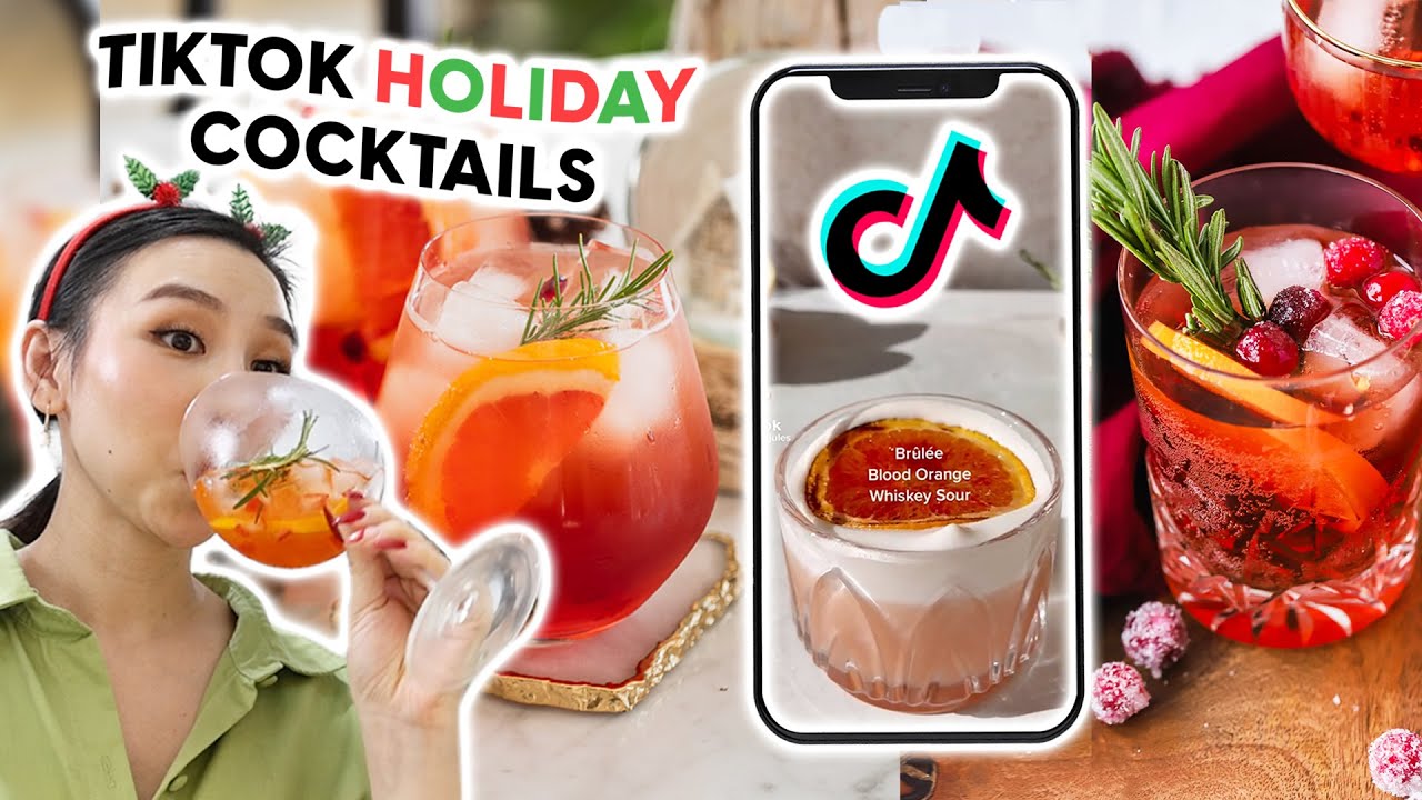 Trying Viral TikTok Cocktail Recipes 🍸 *Holiday edition* | Part 14