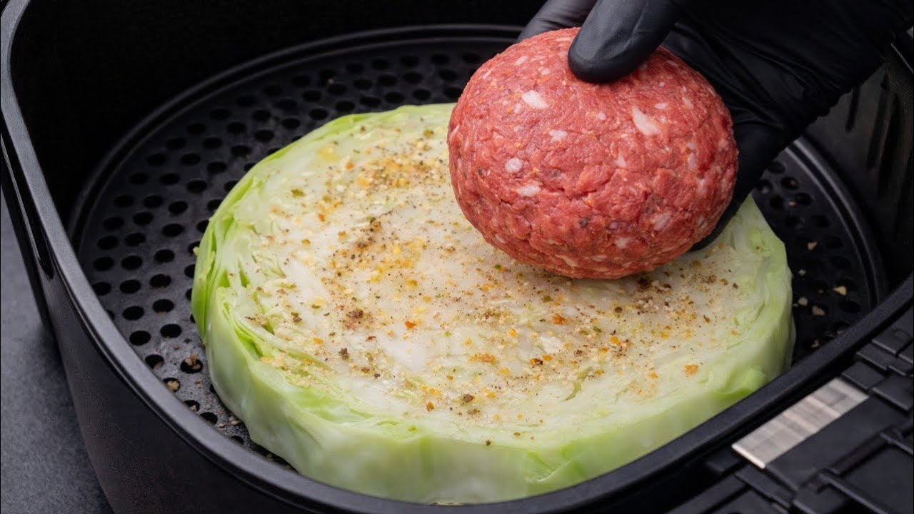 Kohl im Airfryer – so lecker, dass alle staunen! Familienessen in 15 Min ✅