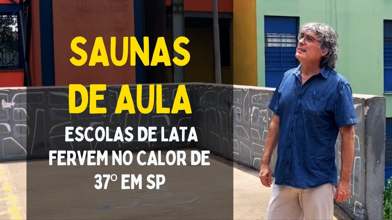 ⚠️ Escolas de lata: professores e alunos passam mal com o calor em escolas no Grajaú