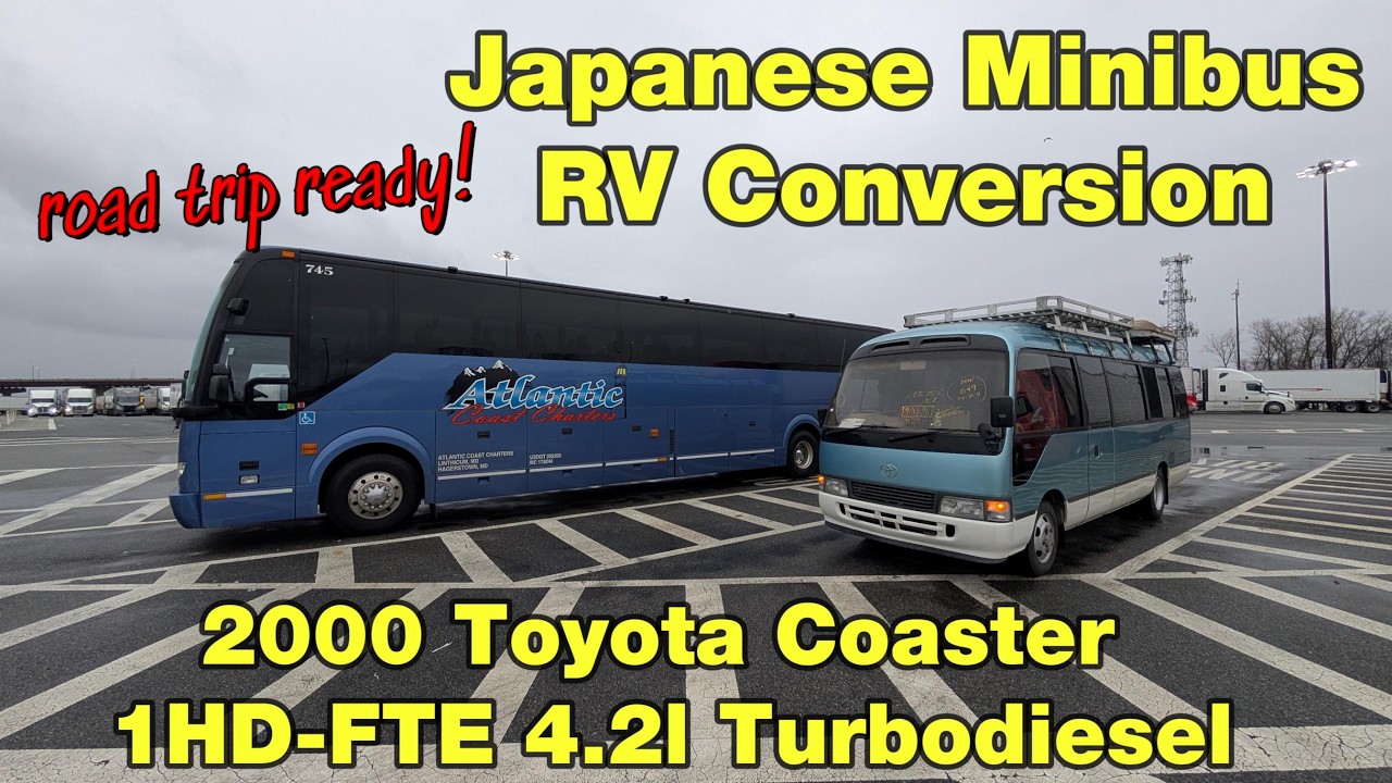 Самый практичный и удобный автомобиль для путешествий: микроавтобус Toyota Coaster!