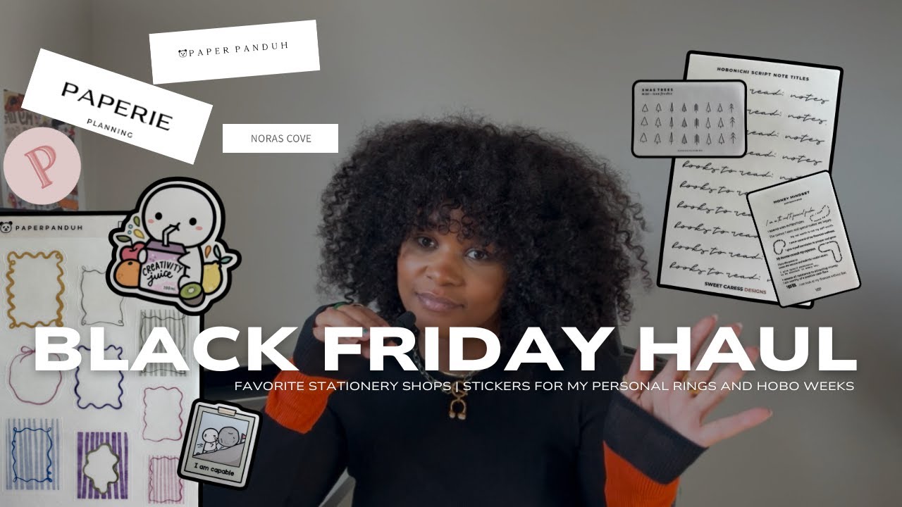 black friday haul | prettyprez, youreverydayplanner, randiDOTplans + more | fortheplannergirls
