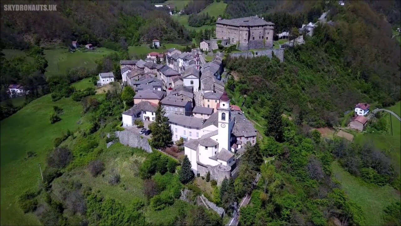Castello di Compiano, northern Italy  -  Dji Mavic Pro drone -  Skydronauts