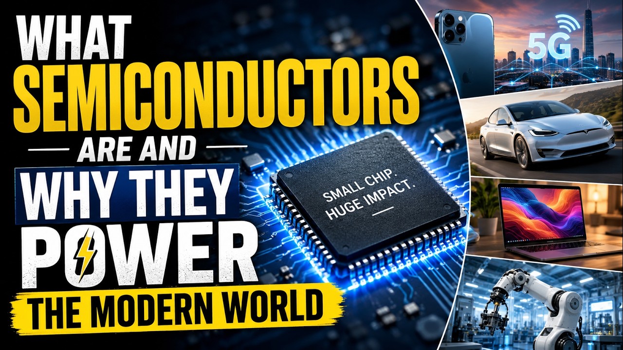 What Semiconductors Are and Why They Power The Modern World (9 Minutes)