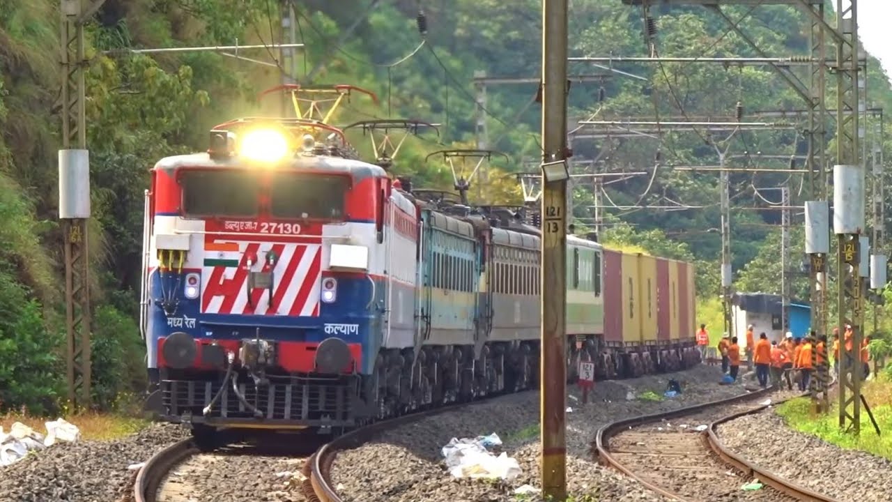 Trains Compilation of Bhor Ghat