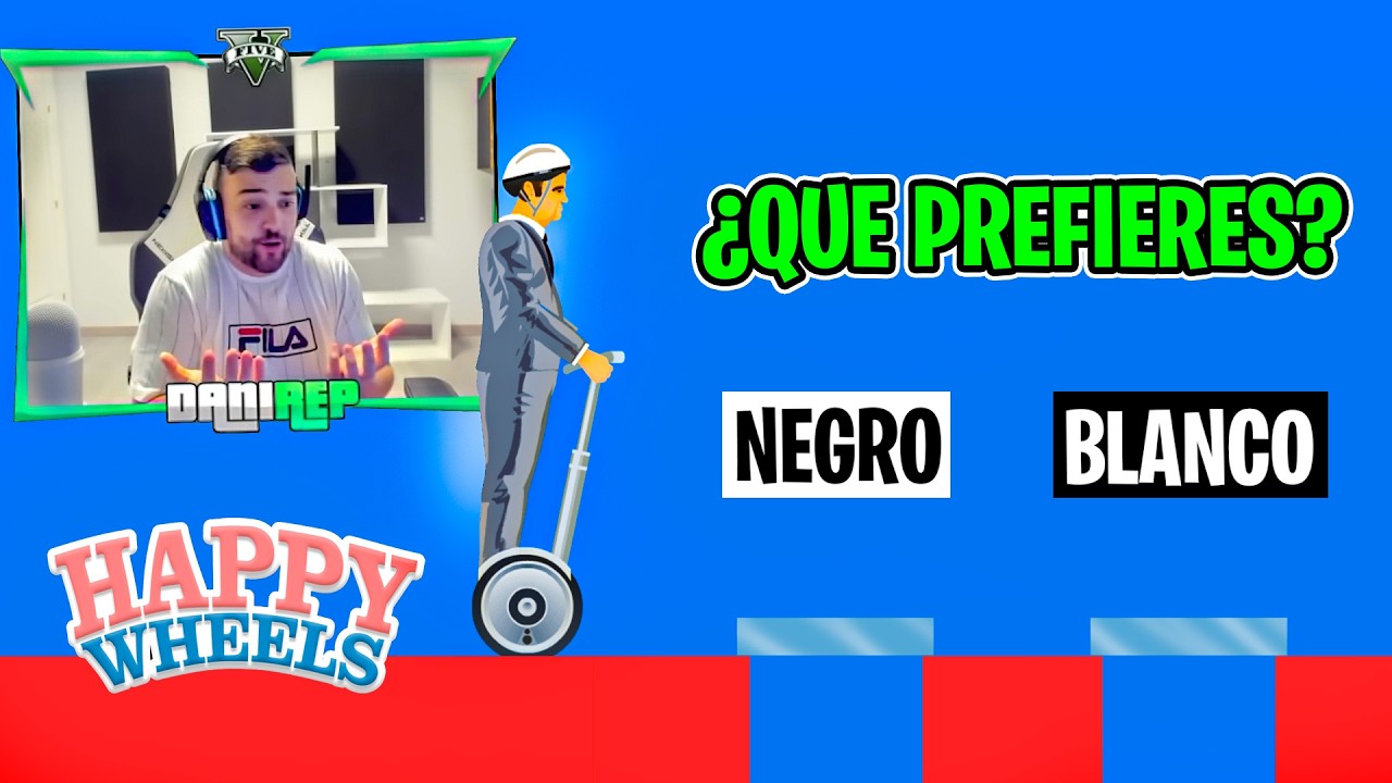 NEGRO o BLANCO? - Happy Wheels