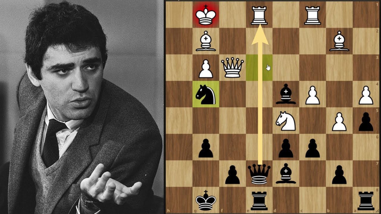 KASPAROV'UN KORKUNÇ DERİNLİKTE AT, VEZİR FEDASI!!