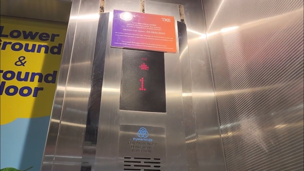 (Summer Wing) Another Modernized ThyssenKrupp Scenic Elevator at Kompleks Bukit Jambul, PG, M'sia 