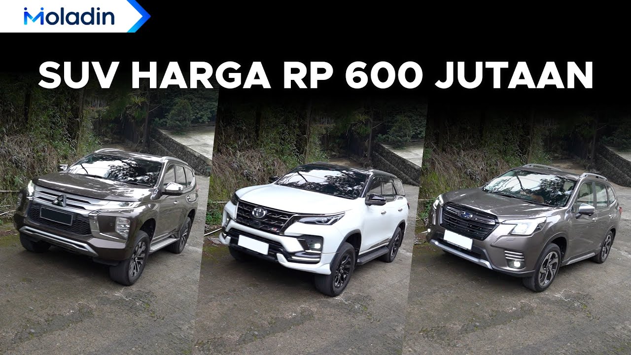Beda Segmen Tapi Harga Berdekatan! Komparasi Pajero Sport VS Forester VS Fortuner | Moladin