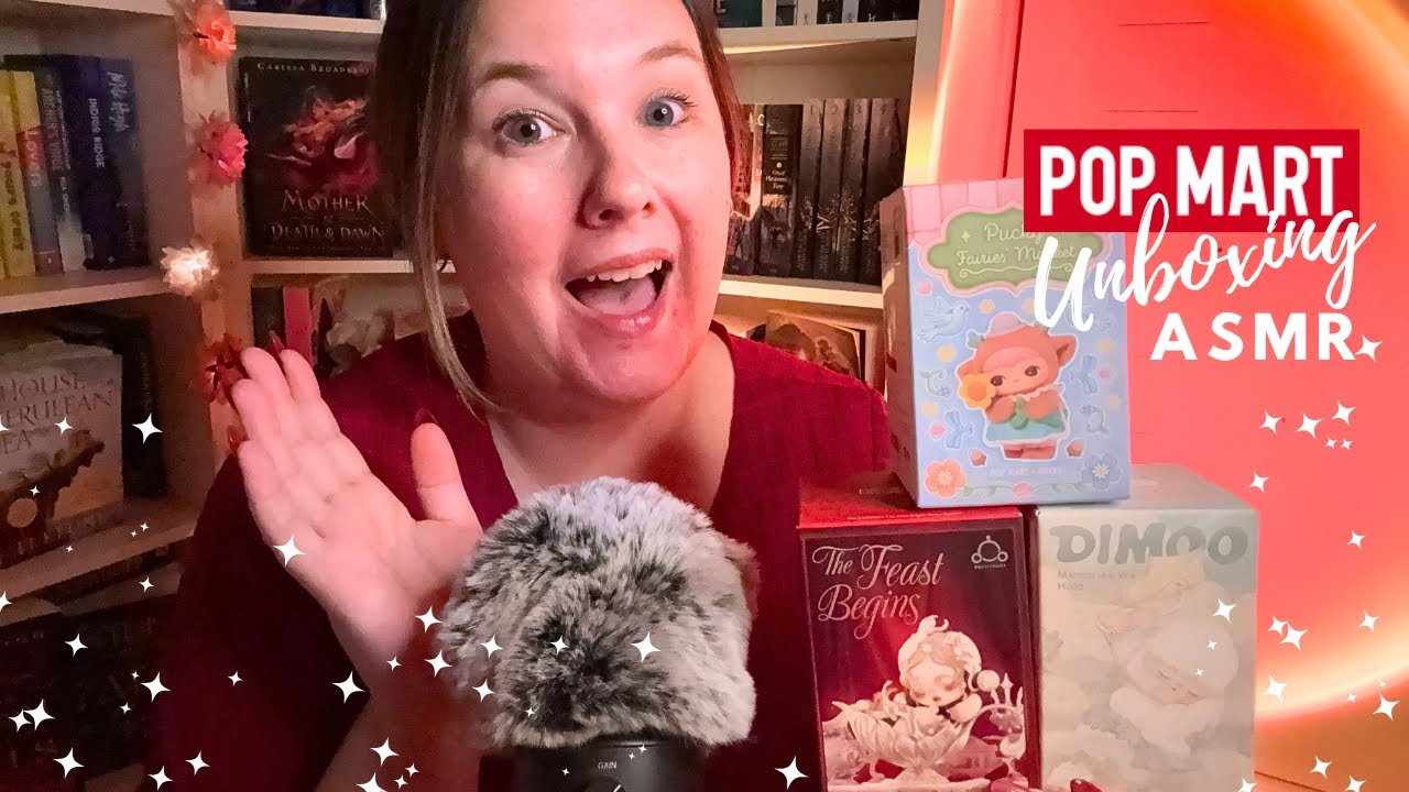ASMR | POP MART Haul + Blind Box Unboxing! - Skullpanda, Dimoo + More, whispering, tapping, crinkles