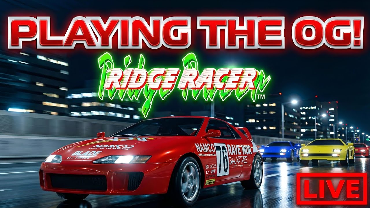 Playing The ARCADE Ridge Racer LIVE!