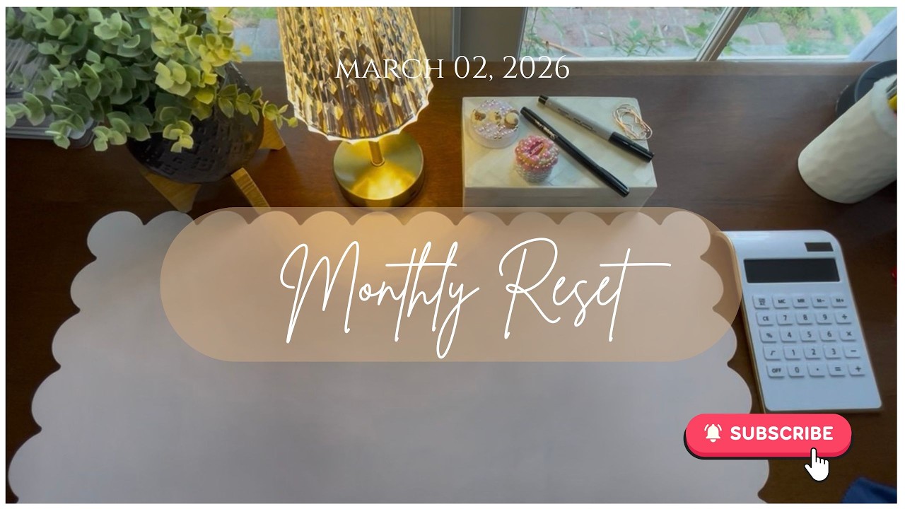 March Reset | Monthly Planning, Savings Challenges Refresh