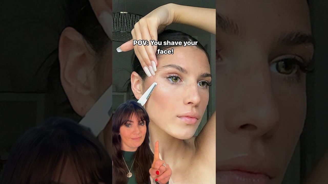 At-home Dermaplaning/face shaving is one skincare trend to AVOID ❌ #dermaplaning #skincaretips
