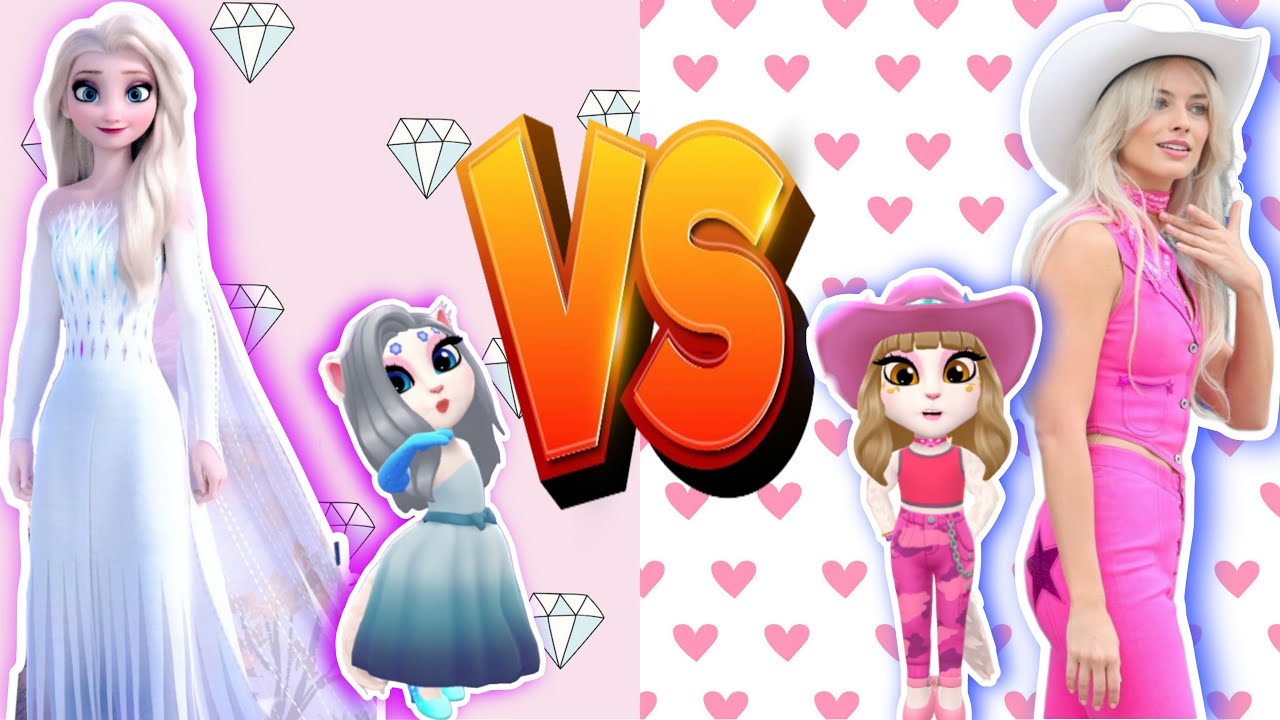 🎀My talking Angela 2💅 || ❄Frozen 2 vS Barbie💟 || cosplay