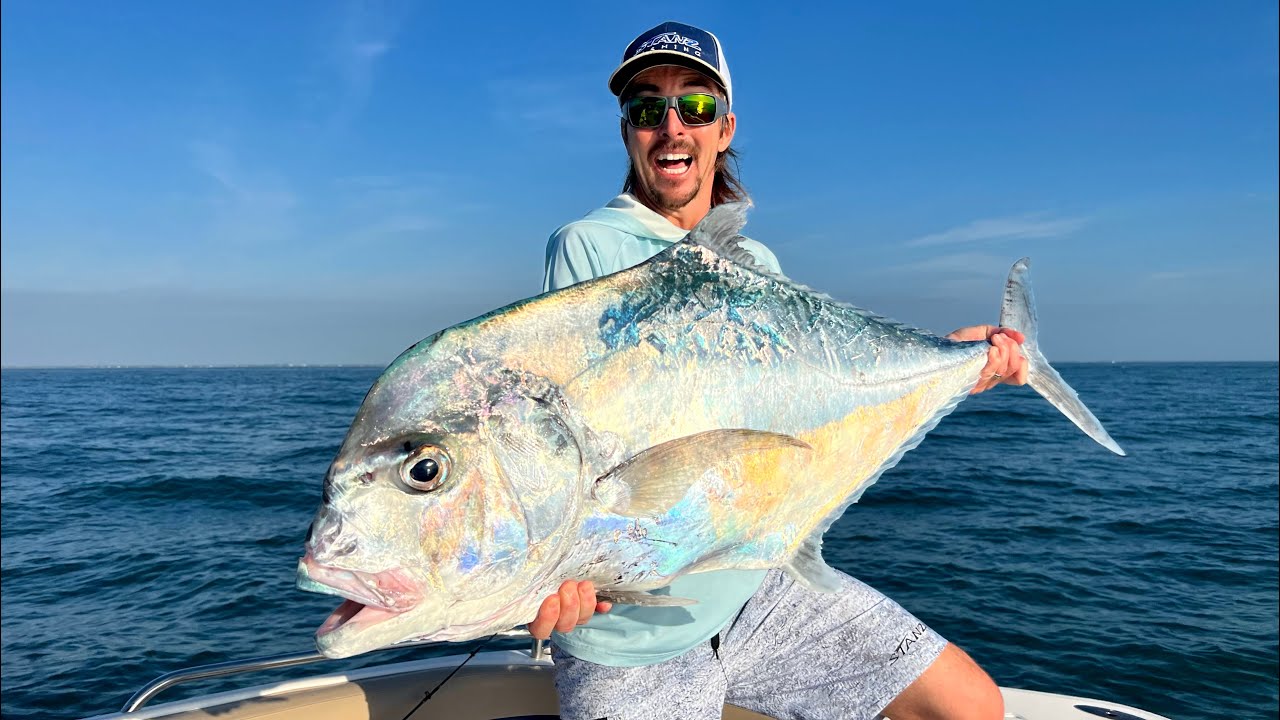 You Don't Need a Fancy Boat! Huge Pompano! Authentic Jamaican Brown Stew! Catch Clean Cook